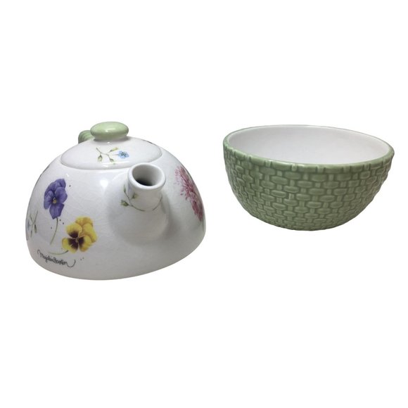 Hallmark Nature's Sketchbook Decorative Teapot w/ Oversize Mug Set - Cute! - Picture 7 of 9